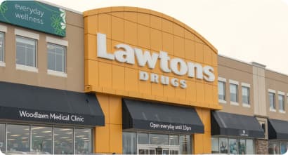 An Image of a lawtons drug store.